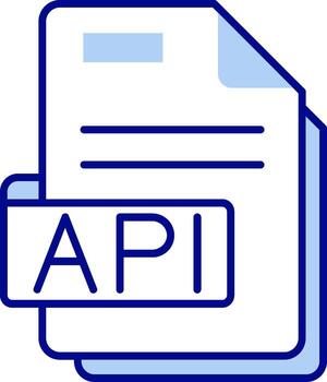 Api Line Filled Icon vector