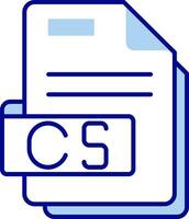 Cs Line Filled Icon vector