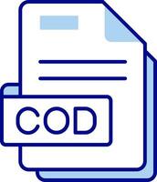 Cod Line Filled Icon vector