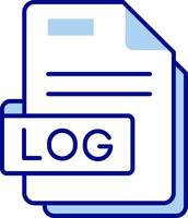 Log Line Filled Icon vector