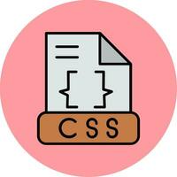 icono de vector de css