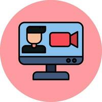 Video Call Vector Icon