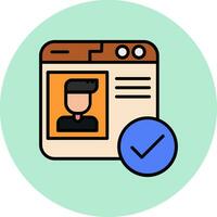 Verified Profile Vector Icon