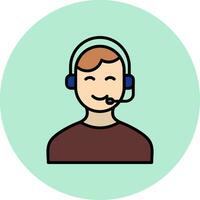 Customer Service Agent  Vector Icon