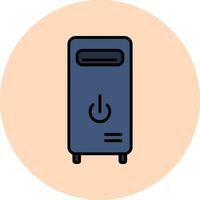 icono de vector de torre de computadora