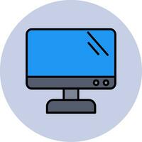 Monitor Screen Vector Icon