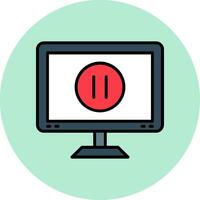 Pause Button Vector Icon