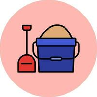 Sand bucket Vector Icon