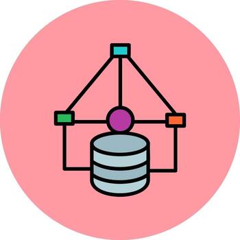 Data Flow Vector Icon