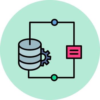 Data Integration Vector Icon