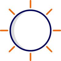 icono de vector de sol