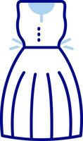 Sundress Line Filled Icon vector