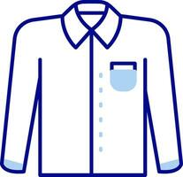 Formal shirt Line Filled Icon vector