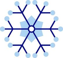Snowflake Line Filled Icon vector