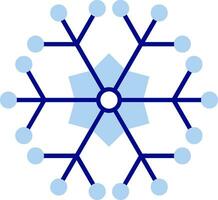 Snowflake Line Filled Icon vector