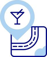 Bar Line Filled Icon vector