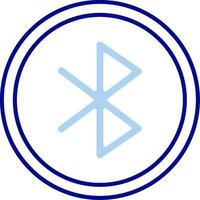 Bluetooth Line Filled Icon vector