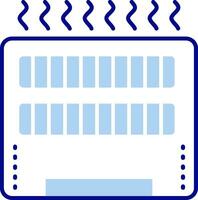 Heater Line Filled Icon vector