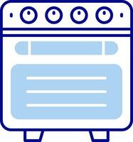 Oven Line Filled Icon vector