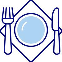 Cutlery Line Filled Icon vector