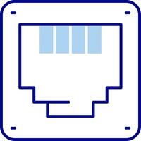 Ethernet Line Filled Icon vector