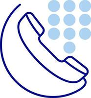 Dial Line Filled Icon vector