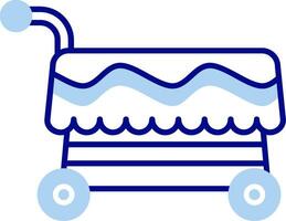 Cart Line Filled Icon vector