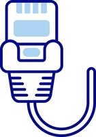 Ethernet Line Filled Icon vector