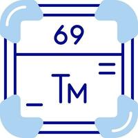 Thulium Line Filled Icon vector