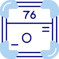 Osmium Line Filled Icon vector