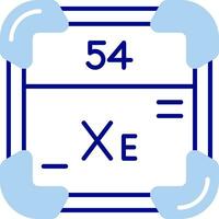 Xenon Line Filled Icon vector