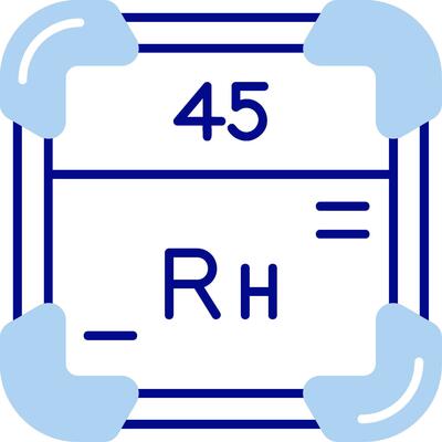 Rhodium Line Filled Icon