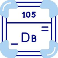 Dubnium Line Filled Icon vector