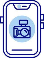 Camera Line Filled Icon vector