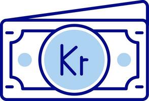 Krone Line Filled Icon vector