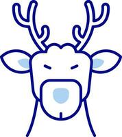 Deer Line Filled Icon vector