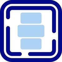 Horizontal Alignment Line Filled Icon vector