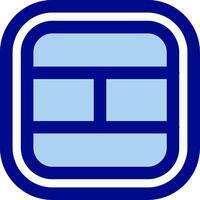 Layout Line Filled Icon vector