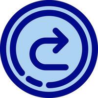 Forward Line Filled Icon vector