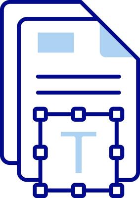 Text Line Filled Icon