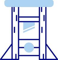 Guilotine Line Filled Icon vector