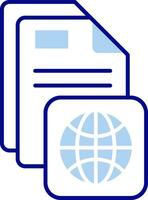 Internet Line Filled Icon vector