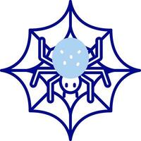 Spider web Line Filled Icon vector