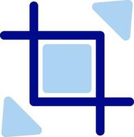 Expand crop resize Line Filled Icon vector