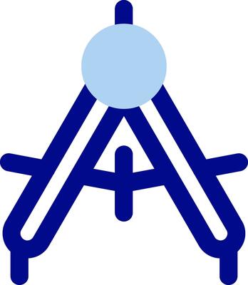Drawing compass Line Filled Icon