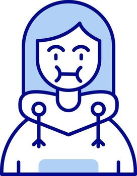 enfermedad línea lleno icono vector