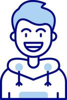 Smile Line Filled Icon vector