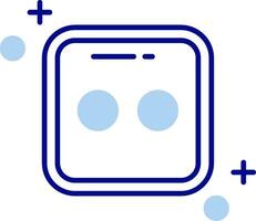 Dice two Line Filled Icon vector