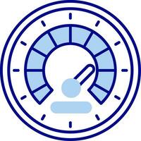 Speedometer Line Filled Icon vector