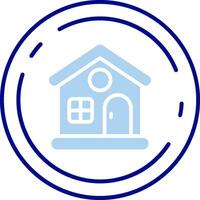 Home Line Filled Icon vector